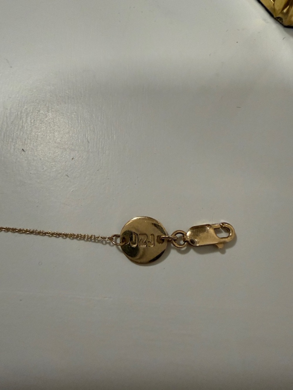Minimalist Gold Chain Bracelet with Tiny  Evil Eye Charm - Picture 4 of 6